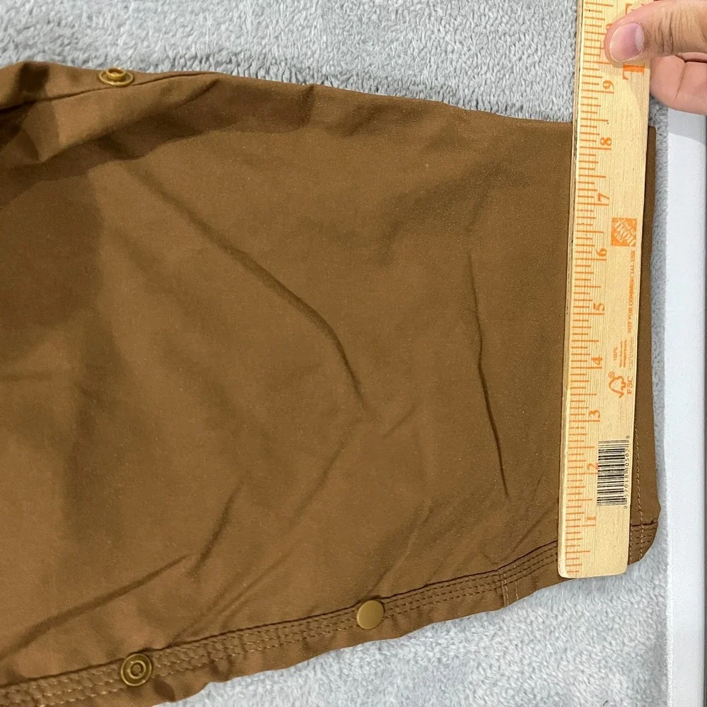 PrAna Zion Pants II Mens 40x34 Sepia Brown Hiking Outdoor Camping Slim Fit Trail
